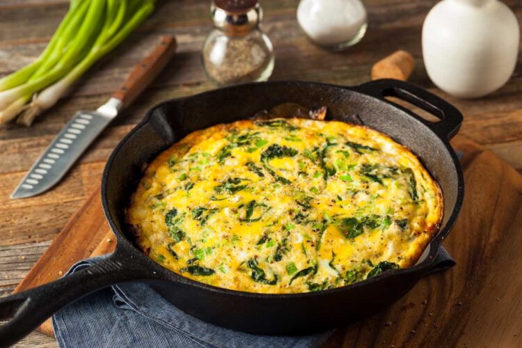 Cheese and Steak Frittata image