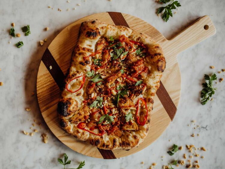 Korean BBQ Chicken Pizza image