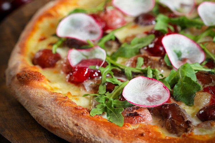 Duck Confit with Cherry Marmalade Pizza image