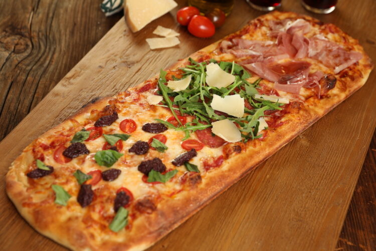 Roman-Style Trio Pizza image